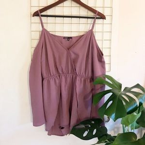 Dusty Purple Long Sleeve Romper